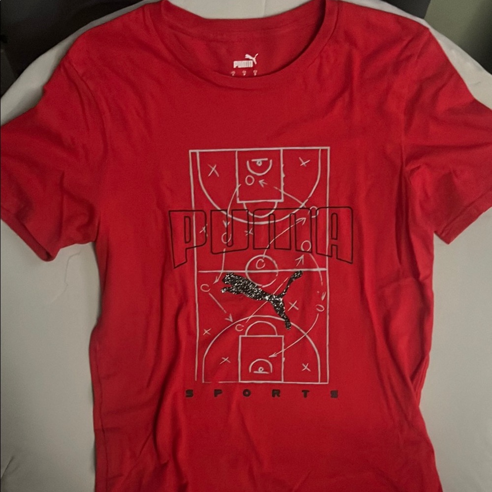 #121- Puma Red Graphic T-Shirt